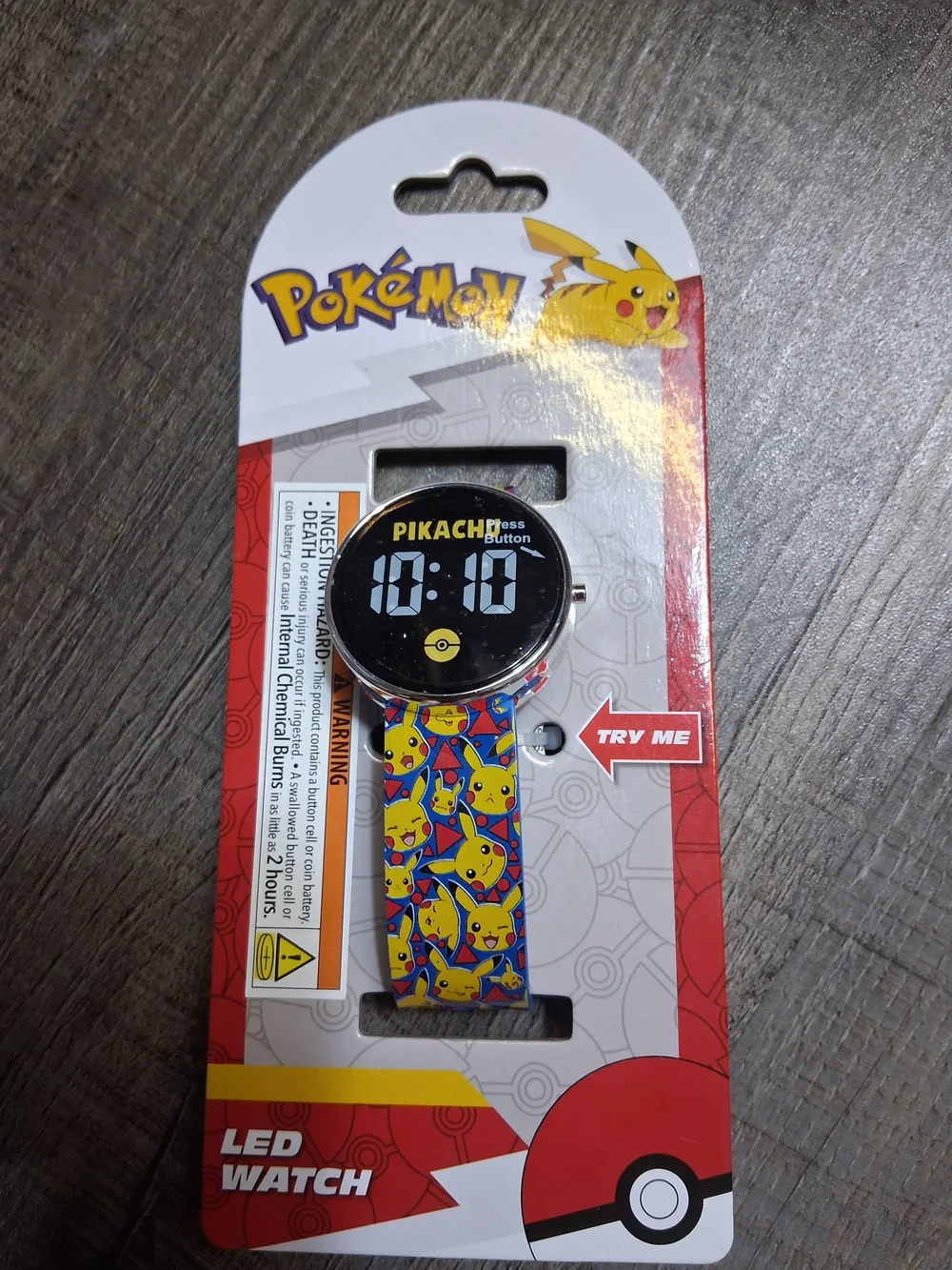 Pikachu LED Digital Watch - Blue Pikachu Band